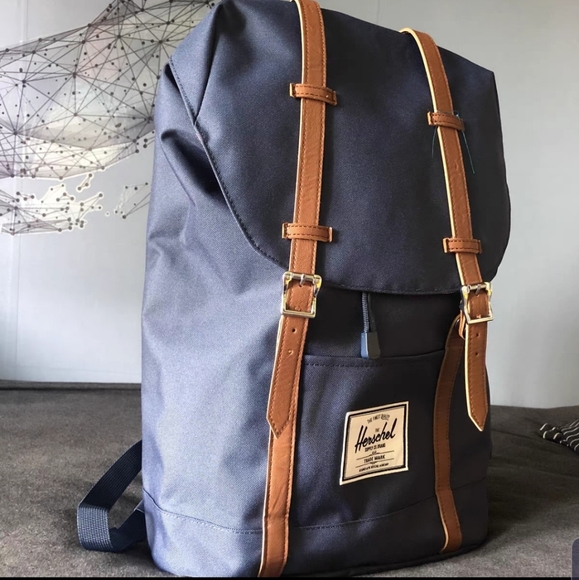 Herschel second hand blue backpack - Picture 2 of 3